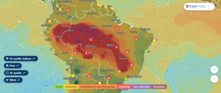 Ar em Várias Regiões coloca em risco a Saúde do Brasileiro