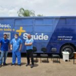 Ônibus do Sesc promove atendimentos em ação do Novembro Azul no Hospital Regional de Santa Maria
