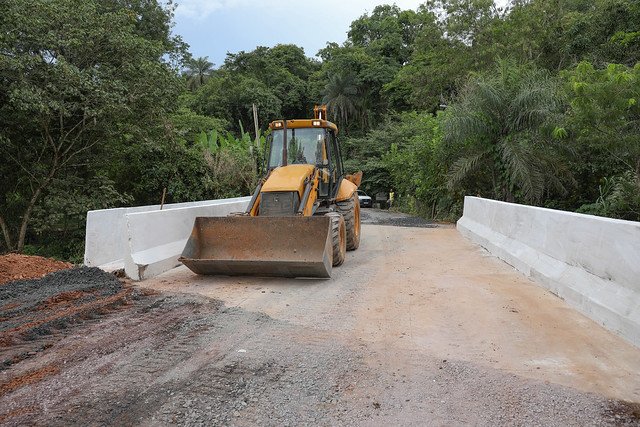 22/01/2025 - Pontes prejudicadas pelas chuvas na Fercal são reconstruídas pelo GDF