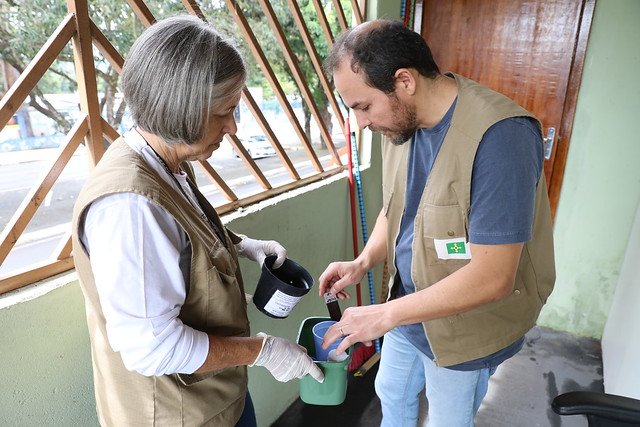 29/01/2025 - Armadilhas contra o Aedes aegypti ajudam equipes da Vigilância Ambiental no combate à dengue