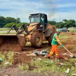 Ação de limpeza leva saúde e segurança a Samambaia
