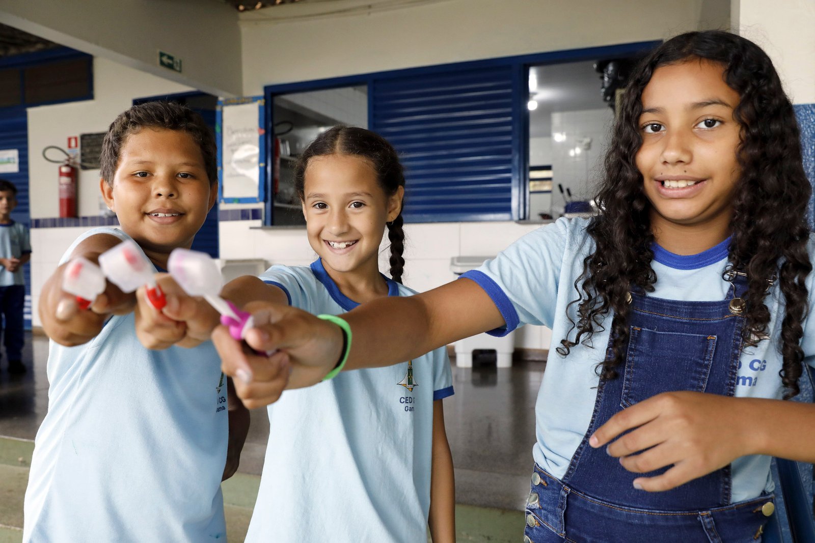Estudantes aprendem sobre higiene bucal em ação do programa Saúde na Escola