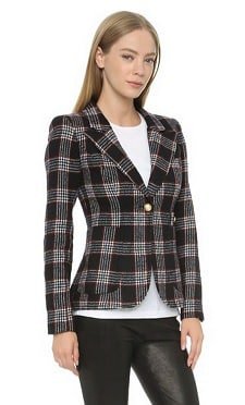 Smythe Plaid Duquess Blazer | Corporta