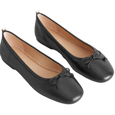 Aparelhos que os leitores chamaram de sapatos casuais de negócios extremamente confortáveis: Ballet Flats de Boden