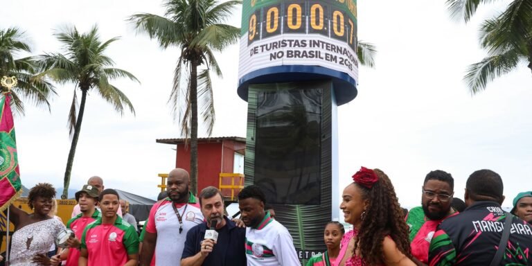 Brasil tem recorde de 9 milhões de turistas internacionais em 2025
