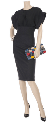 vestido preto de trabalho