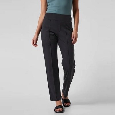 calça de trabalho cinza