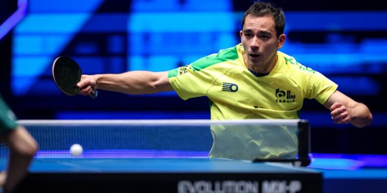 Em busca do bi, Calderano vence estreia na Copa do Mundo de Macau