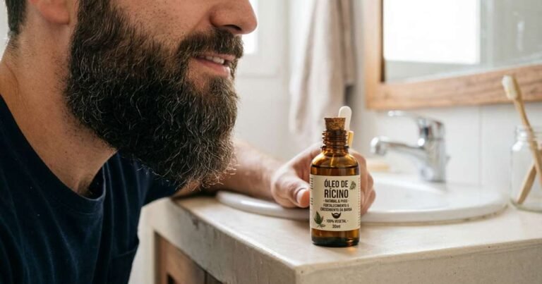 Como usar óleo de rícino para fazer sua barba crescer de forma natural e rápida