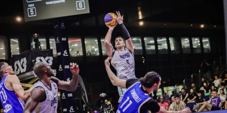 Seleção masculina se classifica para Copa do Mundo de basquete 3×3