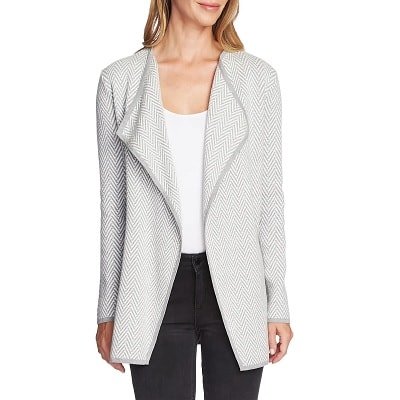 cardigan com gola xale