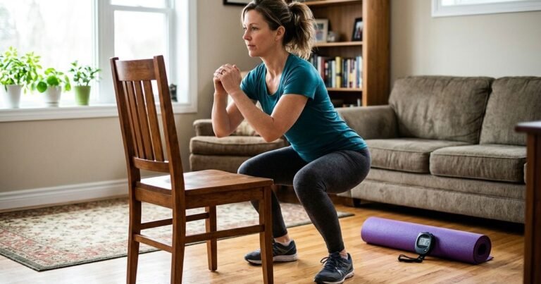 Os 3 melhores exercícios para quem quer perder gordura abdominal sem sair de casa aos 40+