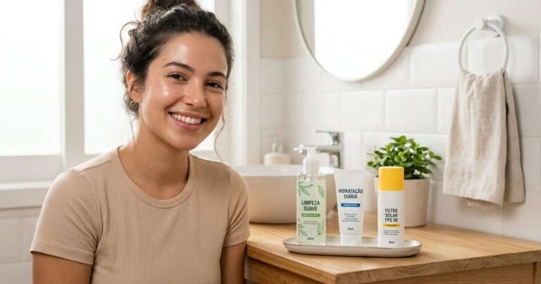Uma pessoa que nunca cuidou da pele antes deve começar com a hidratação básica primeiro e depois passar para a rotina completa de skincare, alternando entre os dois