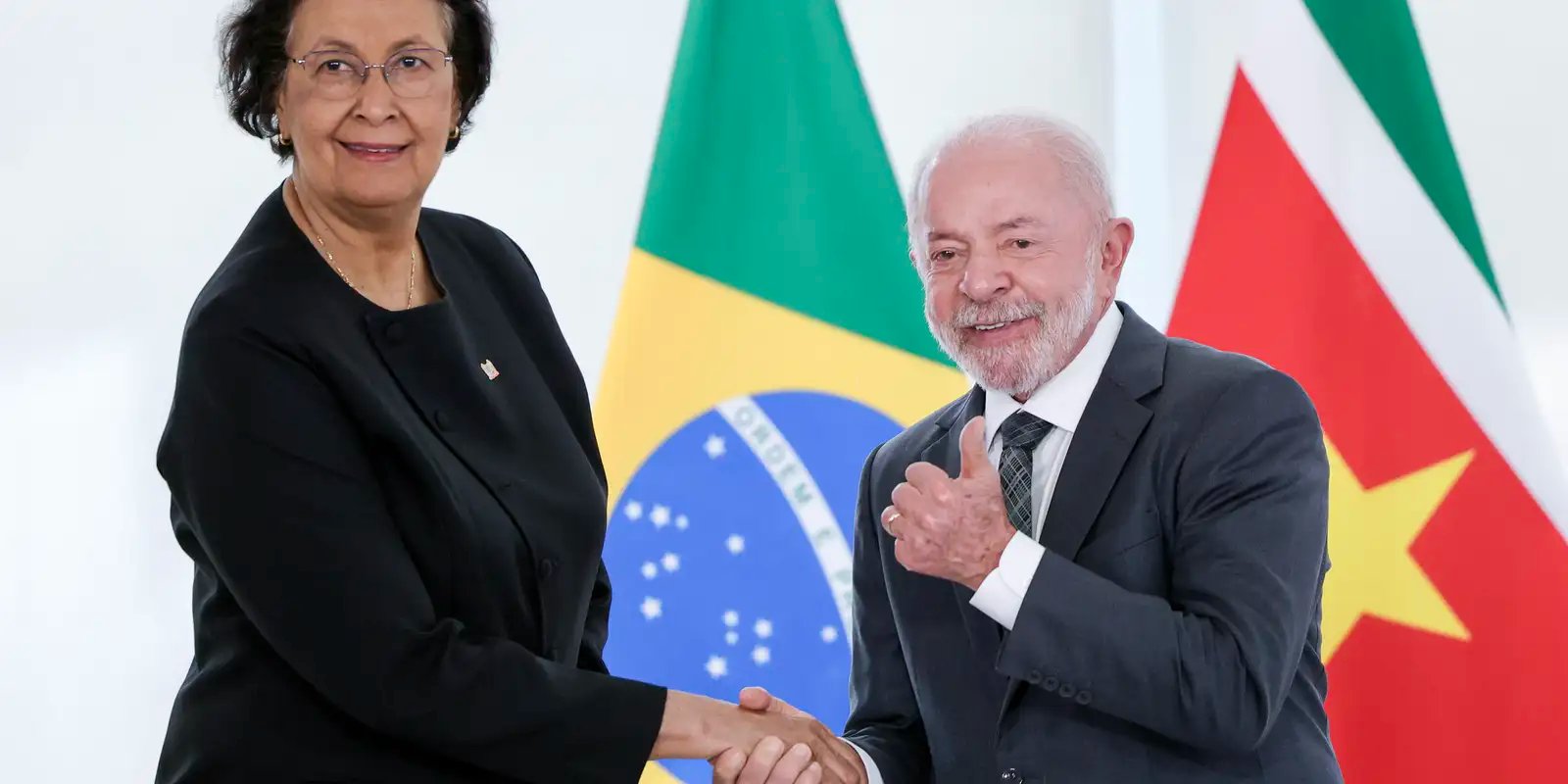 Lula discute combate ao crime organizado com presidenta do Suriname