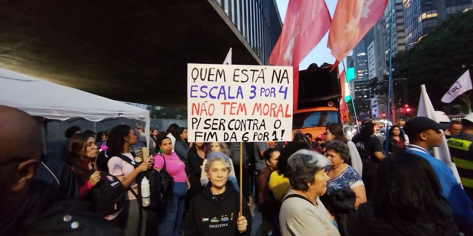 Em SP, centrais sindicais e movimentos sociais pedem fim da escala 6x1