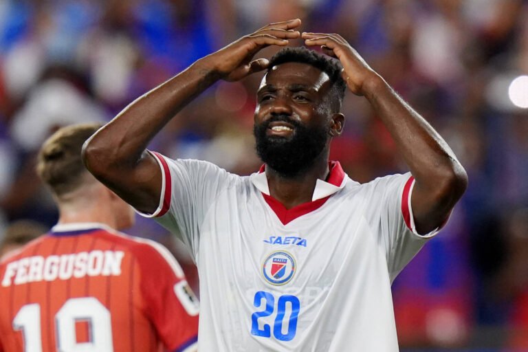 Frantzdy Pierrot, do Haiti, marcou apenas um gol em 2026 – 19/06/2026 – Esporte