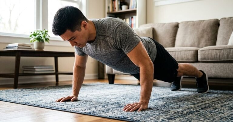 Os 5 melhores exercícios para aumentar a massa muscular no conforto da sua casa