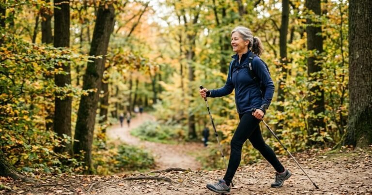 “Caminhada nórdica e circuito funcional superaram todos os outros.” O exercício número um para queimar calorias e melhorar o equilíbrio depois dos 50.