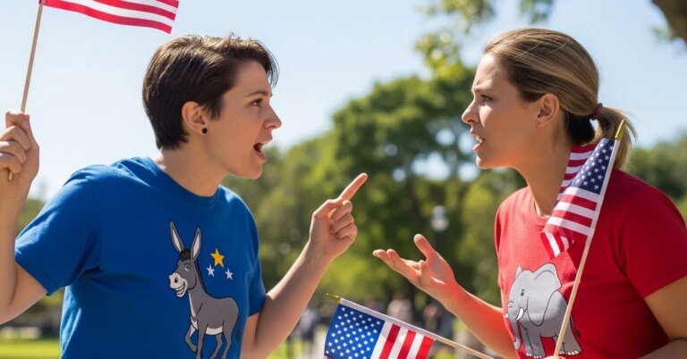 Nos Estados Unidos, a mudança de crenças políticas parece arriscada