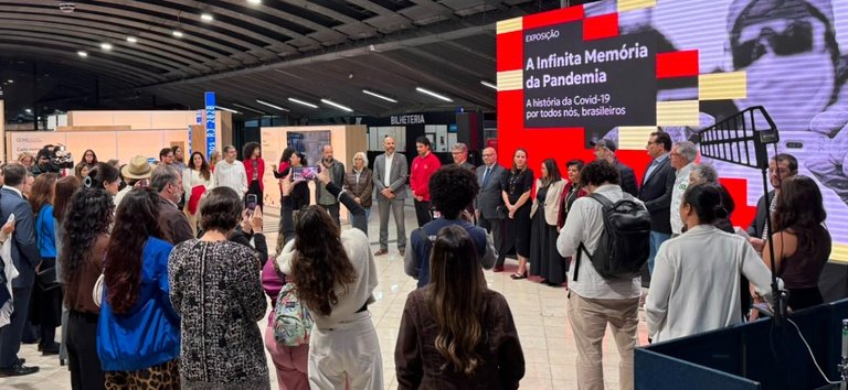 Exposição sobre memória da Covid-19 é aberta ao público no Centro Cultural São Paulo — Ministério da Saúde