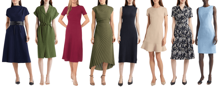 colagem de vestidos na promoção de aniversário da Nordstrom
