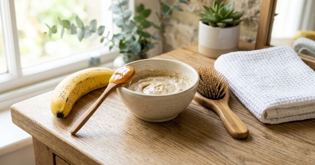 Cabelo caindo ou sem vida? Essa receita fácil de máscara de banana madura e mel fortalece os fios finos e ajuda a dar mais volume