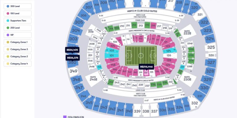 Ingresso para a final da Copa pode custar mais de R$ 200 mil