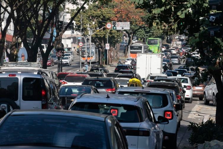 São Paulo (SP)-05/08/2026 . Trânsito na cidade,no segundo dia da greve dos trens.
Foto: Paulo Pinto/Agencia Brasil
