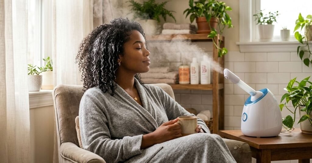 Esta técnica com vapor está chamando atenção de quem busca cachos mais definidos e com menos frizz
