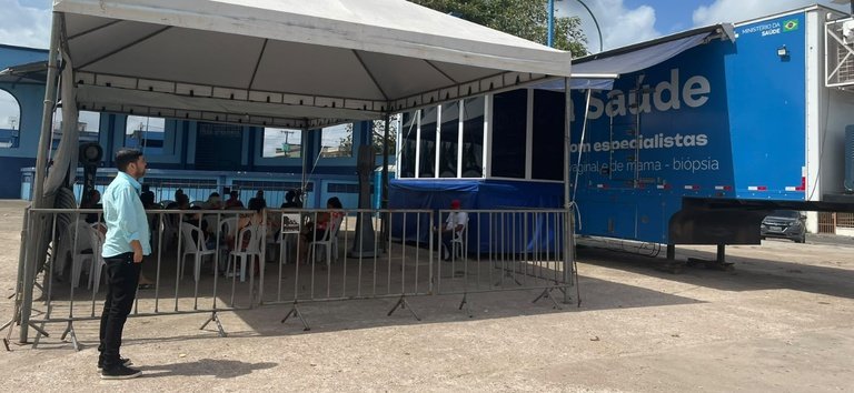 Representante do Ministério da Saúde visita Hospital das Clínicas de Bragança e carreta de saúde da mulher — Ministério da Saúde