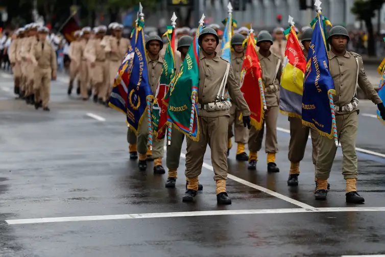Fernando Frazão/Agência Brasil Rio de Janeiro (RJ), 07/09/2026 – Desfile cívico-militar no Dia da Independência, na Avenida Presidente Vargas. Foto: Fernando Frazão/Agência Brasil