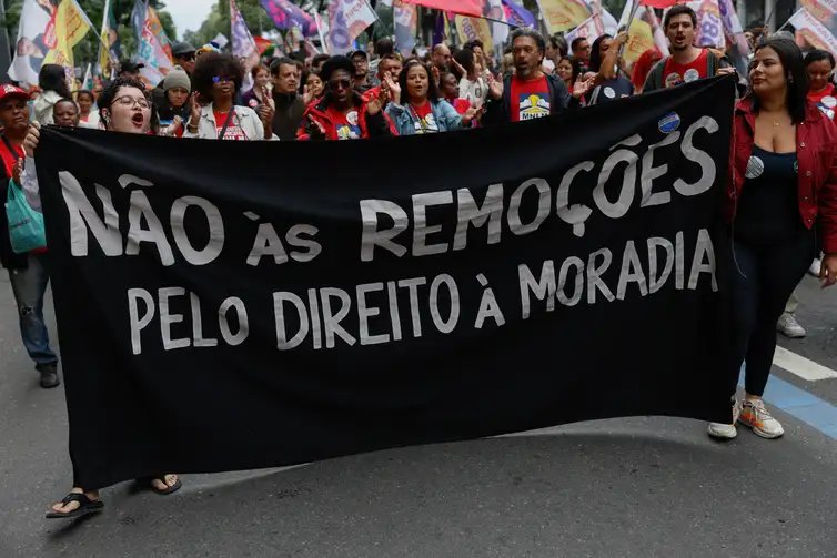 Rio de Janeiro (RJ), 07/09/2026 – Integrantes de movimentos sociais participam do Grito dos Excluídos, manifestação no Dia da Independência, no centro da cidade.  Foto: Fernando Frazão/Agência Brasil