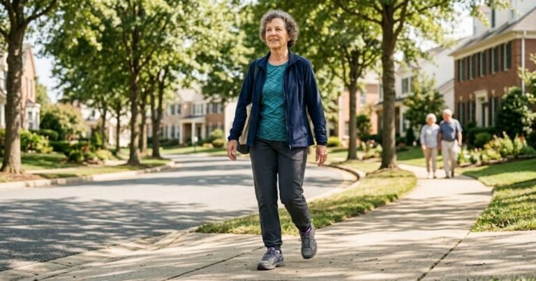 A partir dos 55 anos, você deve caminhar todos os dias por pelo menos 20 minutos, dar preferência às escadas, fazer alongamentos leves e trabalhar o seu equilíbrio.