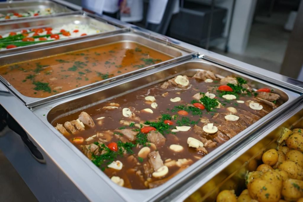 Buffet do Restaurante do Bem da OVG em Trindade