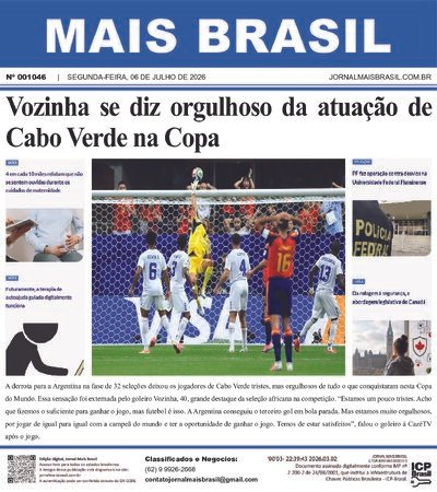Capa Jornal Mais Brasil Edi&ccedil;&atilde;o 001046